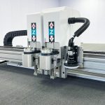 1625自动送料振刀切割机示例产品：SECY配件/刹车片/散热片/制冷设备