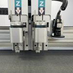 1625自动送料振刀切割机示例产品：SECY配件/刹车片/散热片/制冷设备