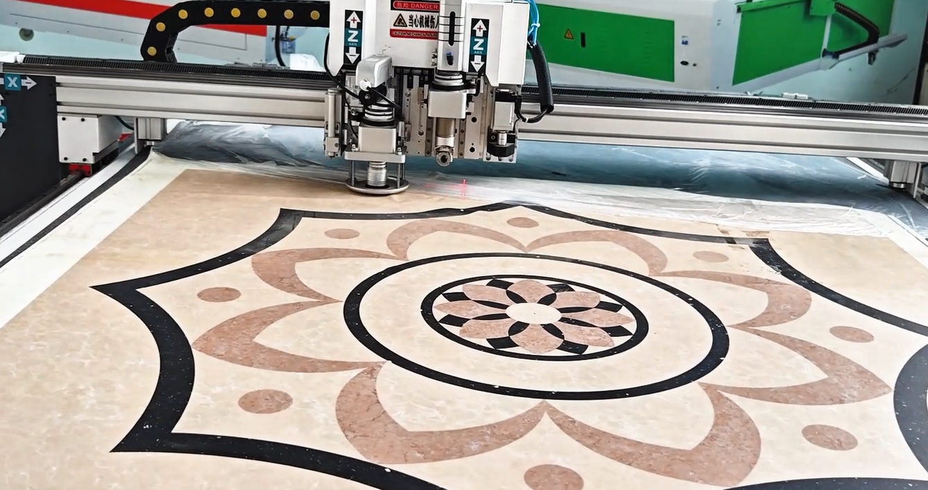Carpet material cutting case