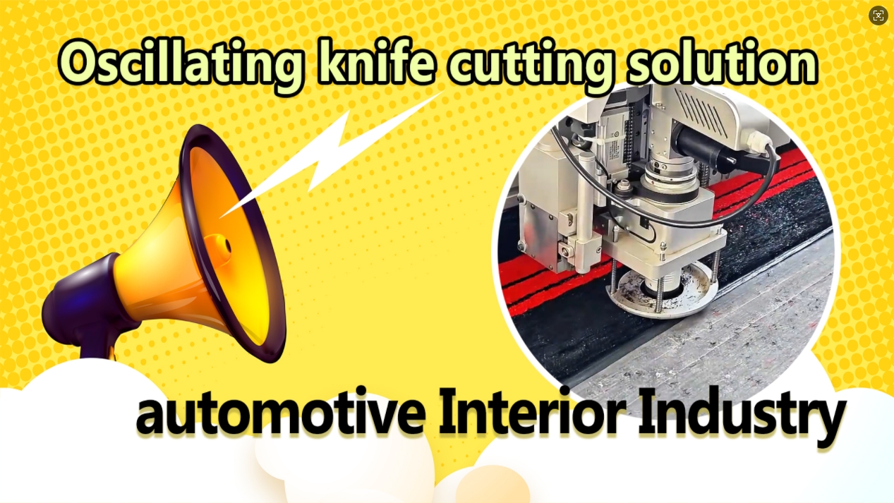 CNC Oscillating Knife Cutting Machine for Automotive Interior
