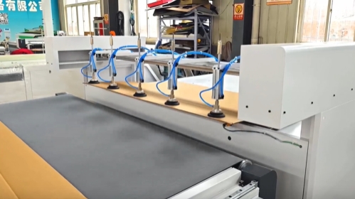 Cutting video of vibration knife cutting machine for suction cup feeding